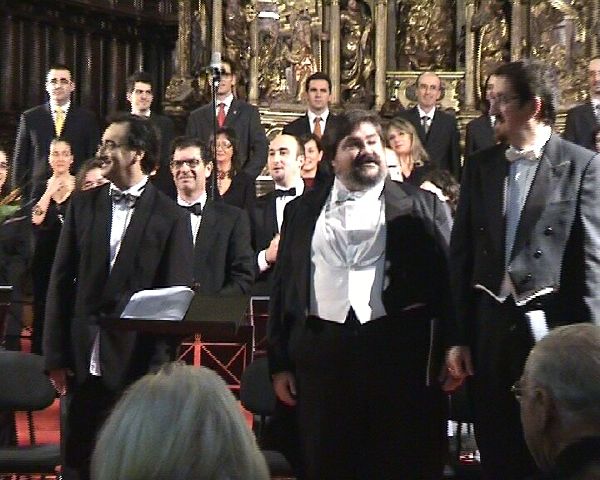          F&eacute;lix A. del Barrio,
    el tenor Miguel Mediano
y el bar&iacute;tono Jacobo Fadrique