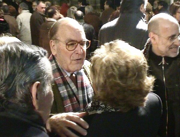           Maestro de Capillla D. Pedro Aizpurua 
con &Aacute;ngelines Porres del Ayuntamiento de Valladolid