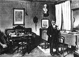  Brahms en su residencia de Viena 